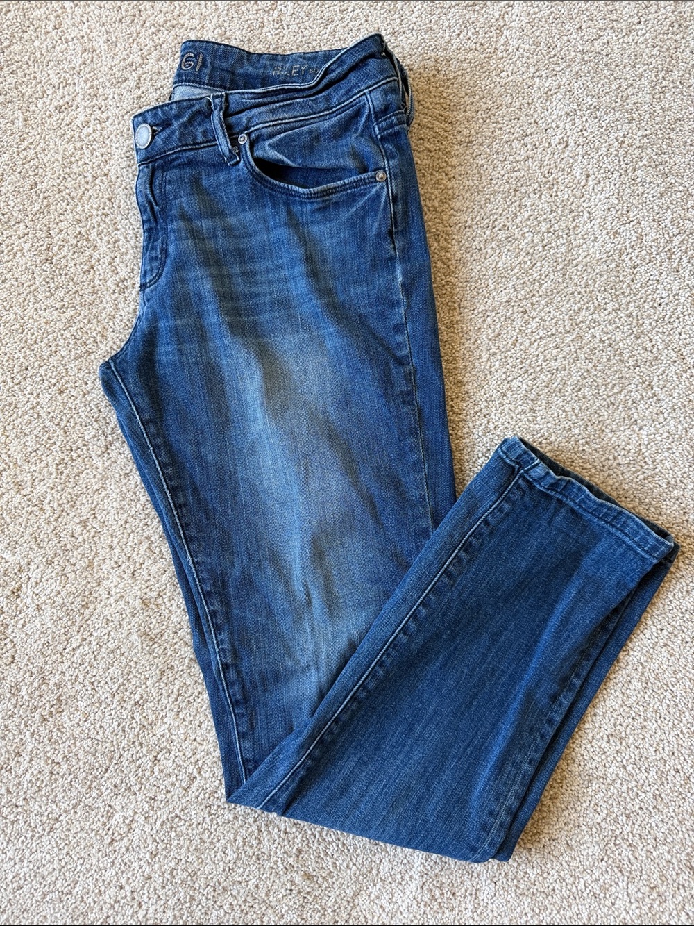 DL1961 Riley Boyfriend Jeans in Medium Blue Wash